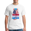 USA soccer World Cup 2026 shirt with “Born to Ball – Ready to Win” slogan in bold red, white, and blue design
