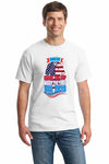USA 2026 World Cup shirt with “Chase the Cup – Wear the Flag” slogan in bold red, white, and blue patriotic design