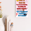 Wooden plaque with bold text “Over It & Burnt Out” in comic-style font, styled as sarcastic wall decor for modern burnout humor.