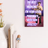 Wooden plaque with vintage-style text that reads “If laughter is the best medicine, I’m dangerously overmedicated,” styled with rustic charm.