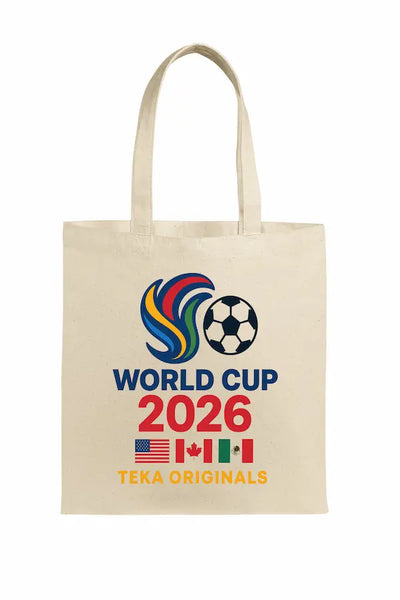 World Cup 2026 Trionda tote bag with official ball pattern design