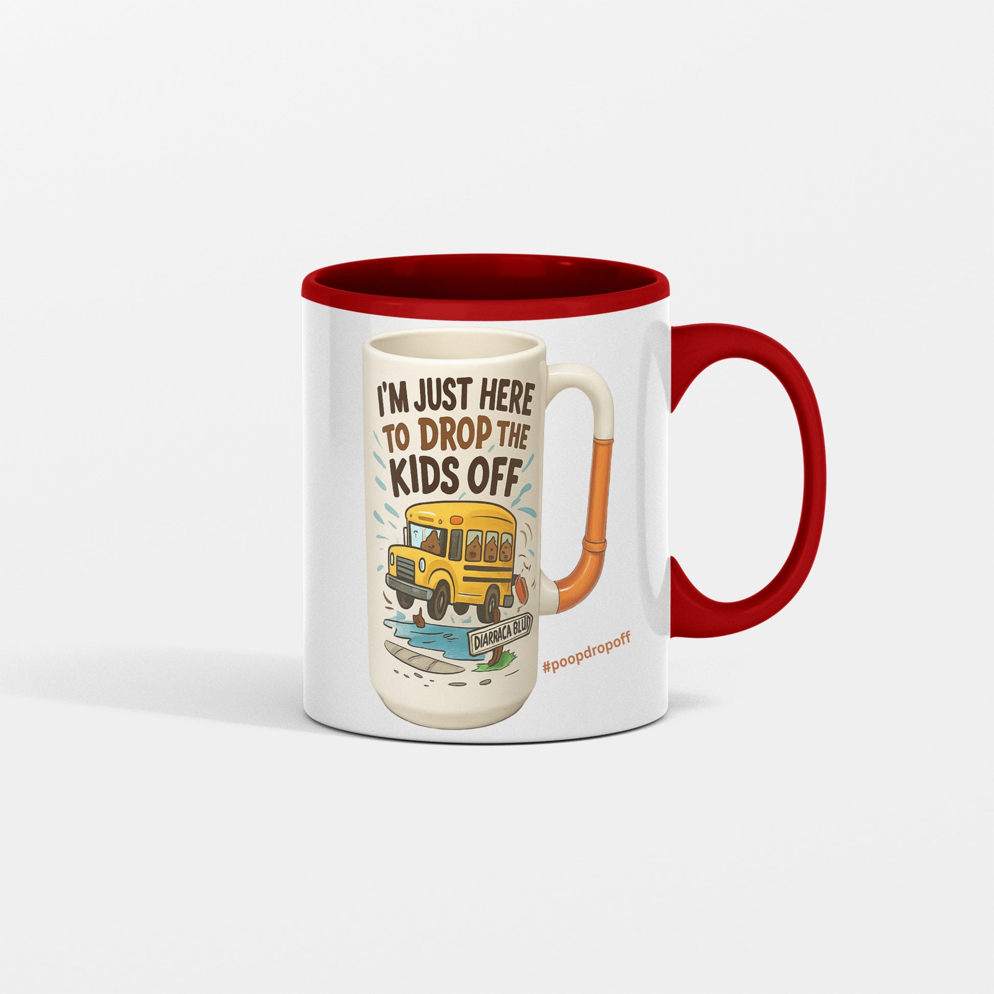 “Sarcastic gag gift toilet mug for coffee lovers”