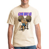 Funny gym t-shirt with sarcastic quote about gym bros, bench press, and protein farts.