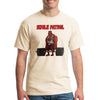 
Jacked red bulldog mascot deadlifting heavy weights on the SWOLE PATROL T-Shirt by Teka Originals.