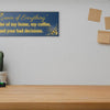Elegant “Queen of Everything” funny wall plaque with gold lettering and crown design, perfect humorous home décor gift for women.