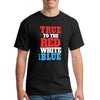 Red White & Blue Patriotic Graphic T-Shirt – American flag-inspired design on premium cotton