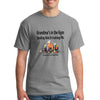 Grandma powerlifting graphic tee with slogan “Spoiling Kids & Crushing PRs”