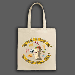 “Spice of the World Cup Tote Bag – bold, colorful fan gear for World Cup 2026, perfect for stadiums, travel, and everyday use.”