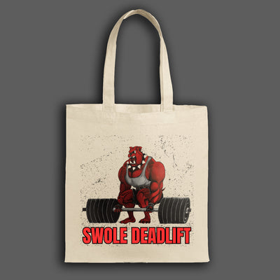 “Swole Patrol Tote Bag – Funny gym-inspired tote for lifters, fitness enthusiasts, and everyday use”