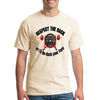 RESPECT THE RACK….2.0 T-shirt displayed on a gym bench, bold white text on black cotton, with dumbbells in the background.