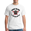 RESPECT THE RACK….2.0 T-shirt displayed on a gym bench, bold white text on black cotton, with dumbbells in the background.