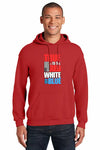 "True Red-White-Blue Hoodie bold patriotic design front view"