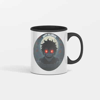 Funny Halloween Coffee Mug with sarcastic text design and spooky theme, perfect for dark humor and caffeine lovers.