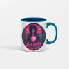 Funny retro Y2K coffee mug with “Hot Mess Since Y2K” text, colorful nostalgic design, 2000s chaos vibe.
