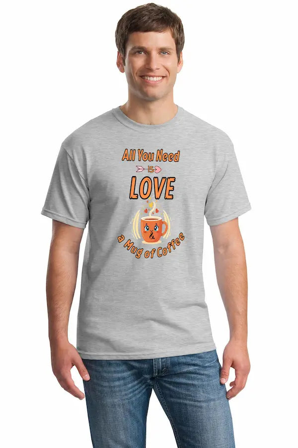 All You Need is Love Tee with minimalist typography on soft unisex t-shirt