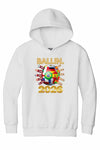 Ballin 2026 World Cup Youth Hoodie worn by young soccer fan in casual setting