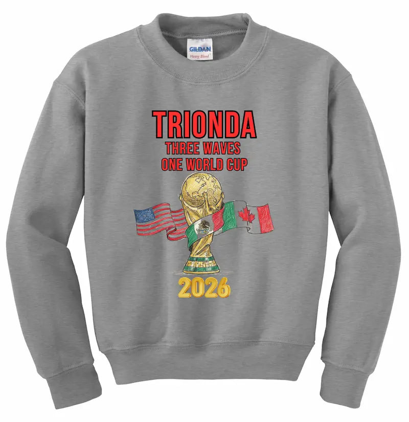 Trionda Three Waves Youth Sweatshirt — World Cup 2026 energy apparel