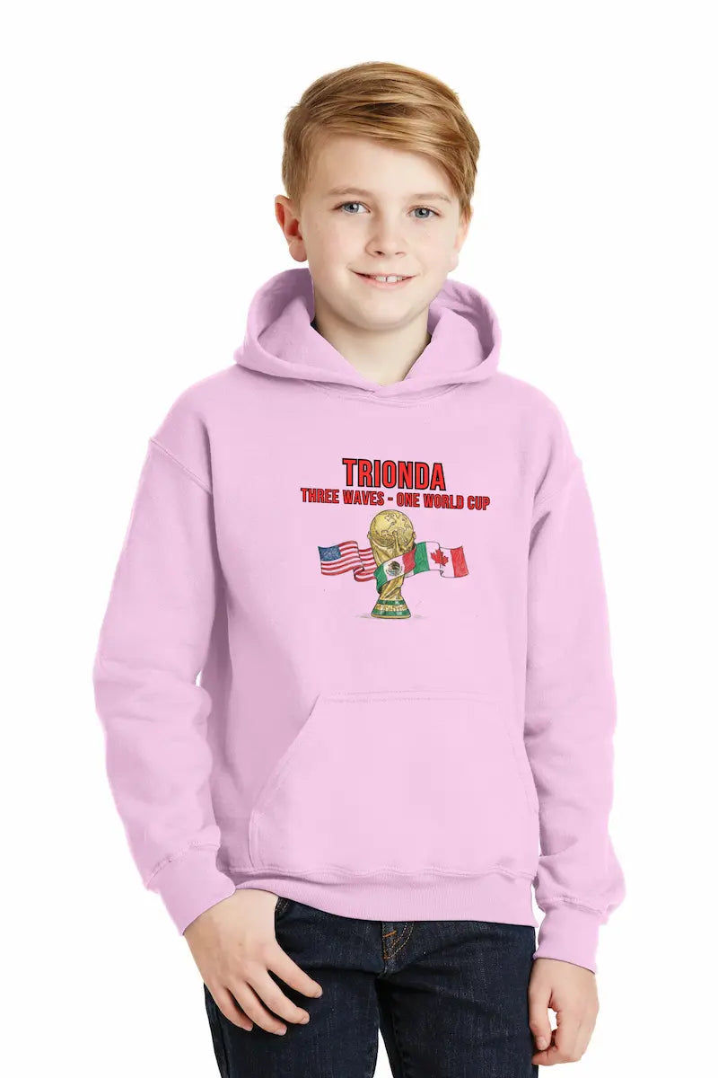 Trionda Three Waves Youth Hoodie inspired by World Cup 2026 energy and youth movement