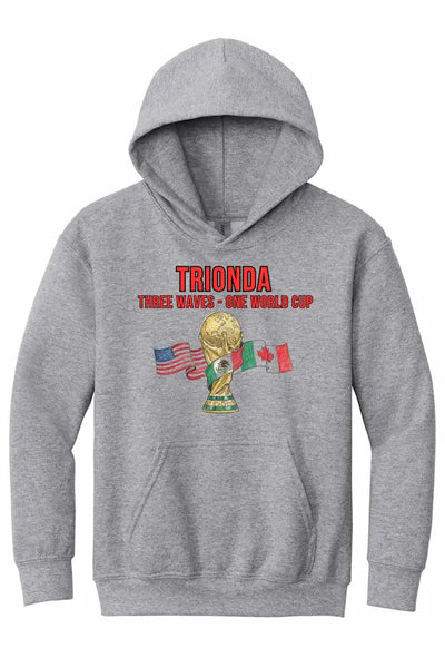 Trionda Three Waves Youth Hoodie inspired by World Cup 2026 energy and youth movement