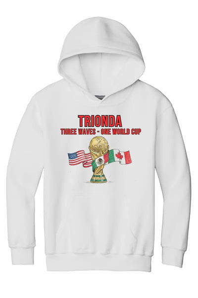 Trionda Three Waves Youth Hoodie inspired by World Cup 2026 energy and youth movement