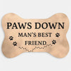 dog humor bone-shaped pet mat for feeding area