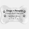 Dogs > People pet bowl mat under dog bowls featuring dog humor